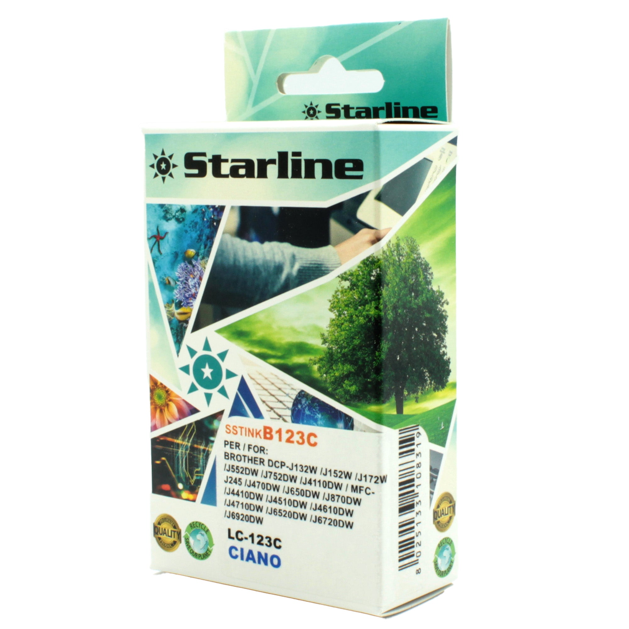 starline-cartuccia-ink-ciano-print-c-brother-lc-123c