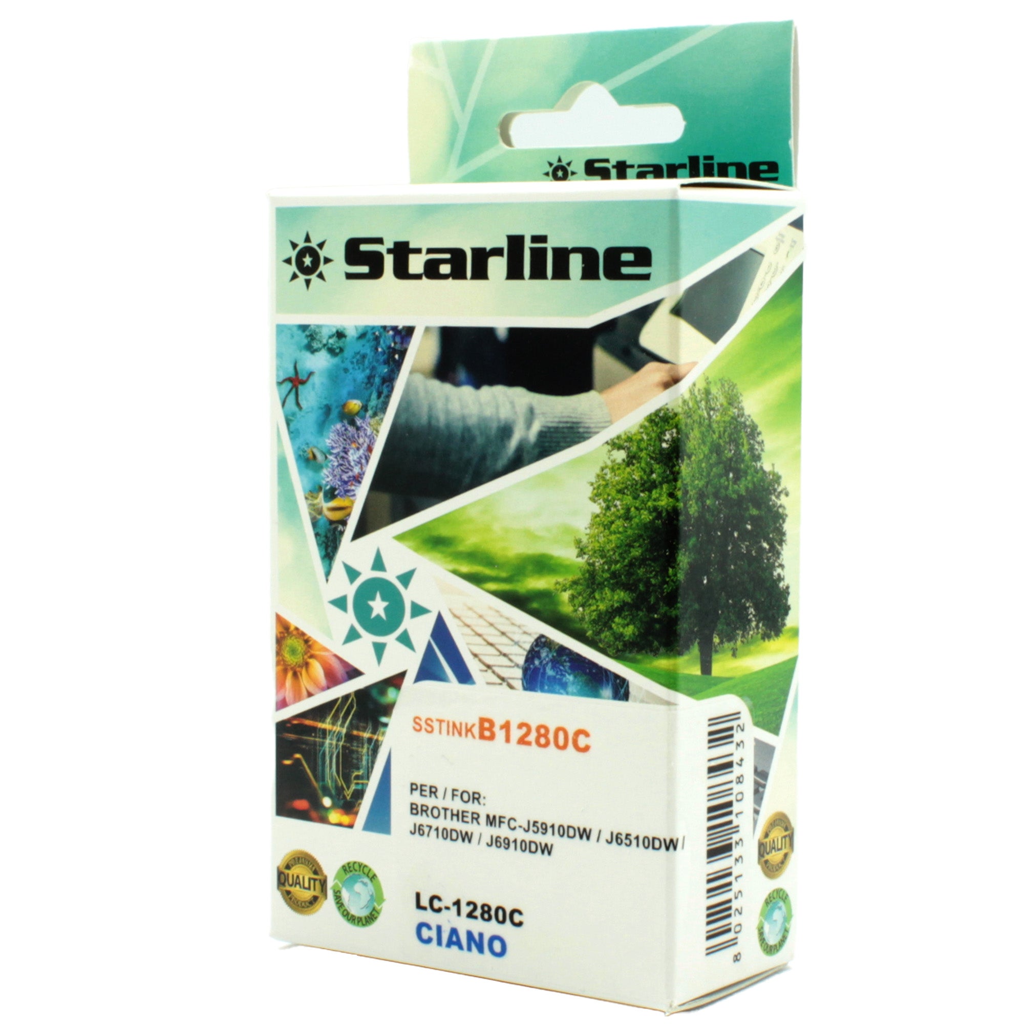 starline-cartuccia-ink-ciano-print-c-brother-lc-1280