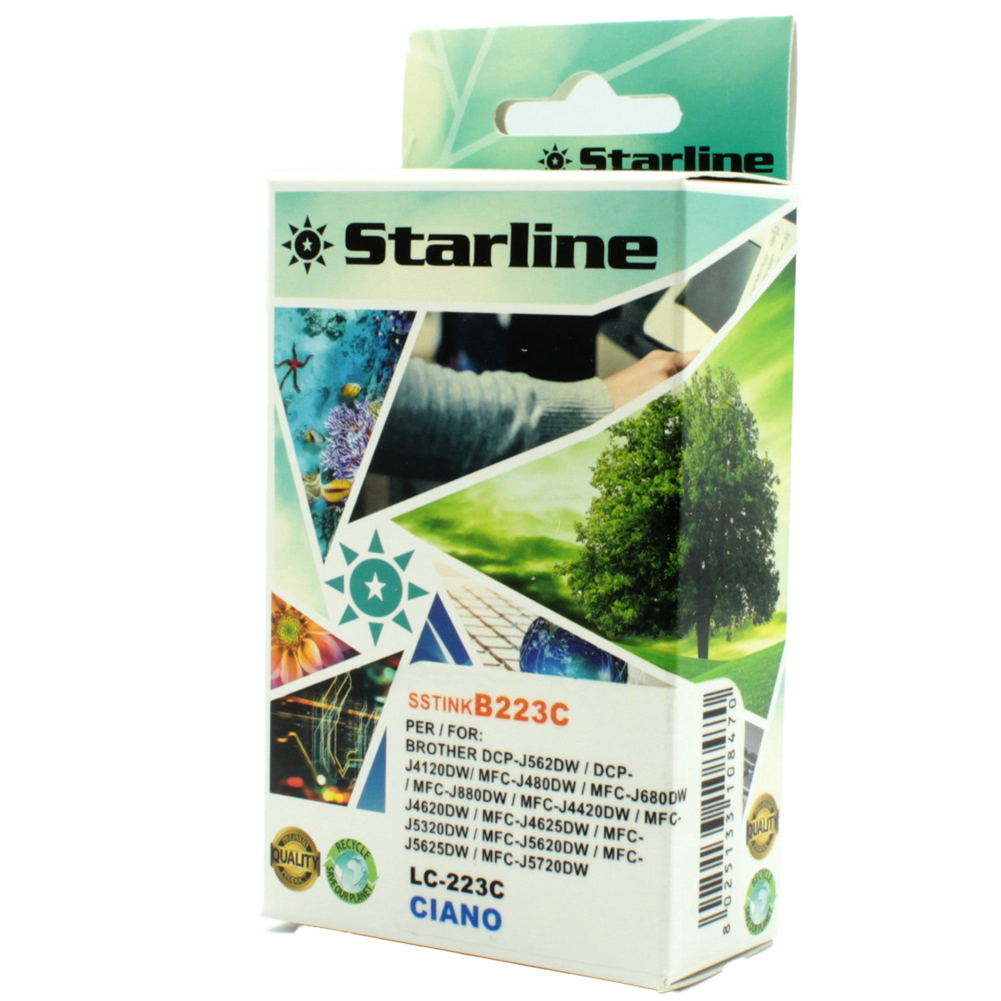starline-cartuccia-ink-ciano-print-c-brother-lc-223c