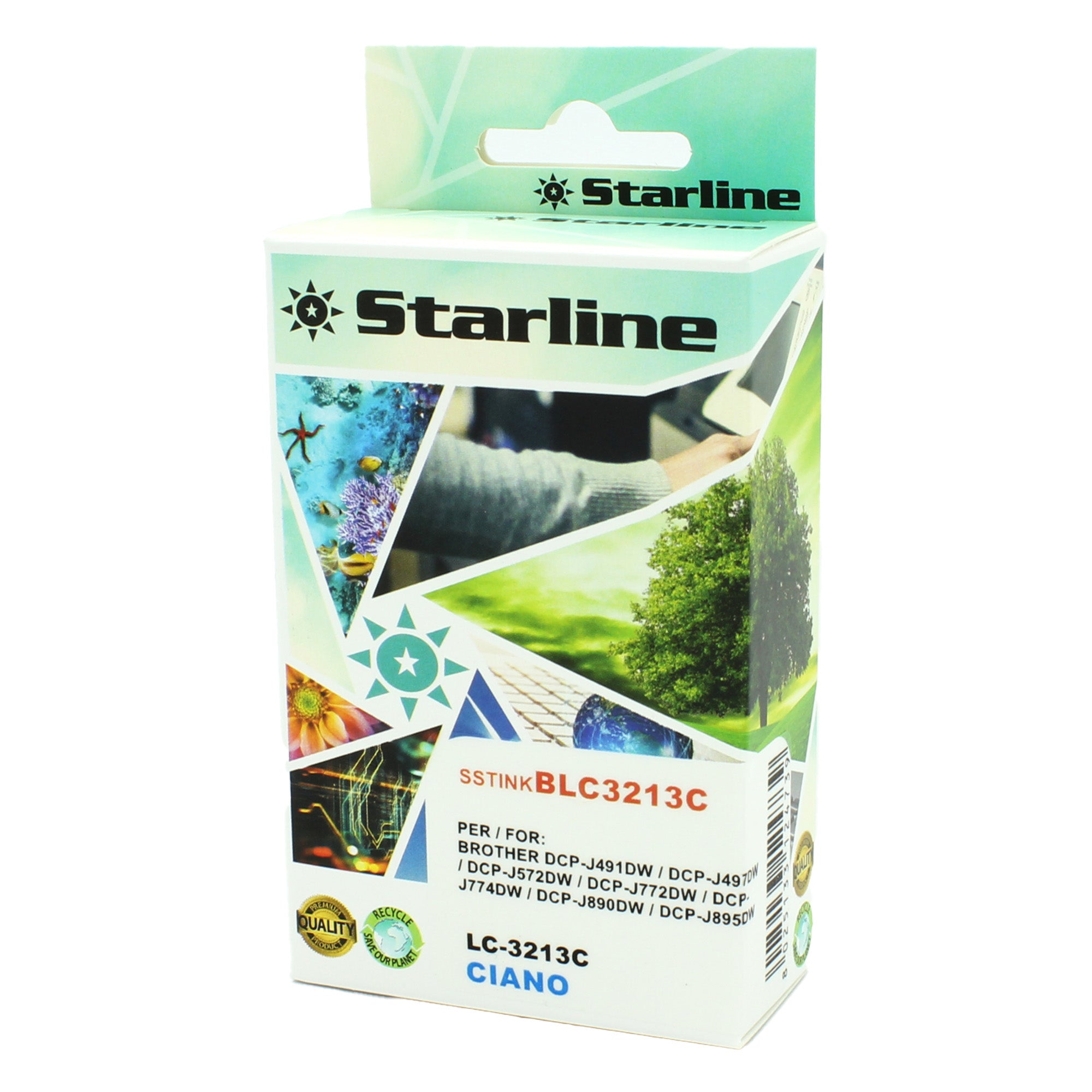starline-cartuccia-ink-ciano-print-c-brother-lc-3213c