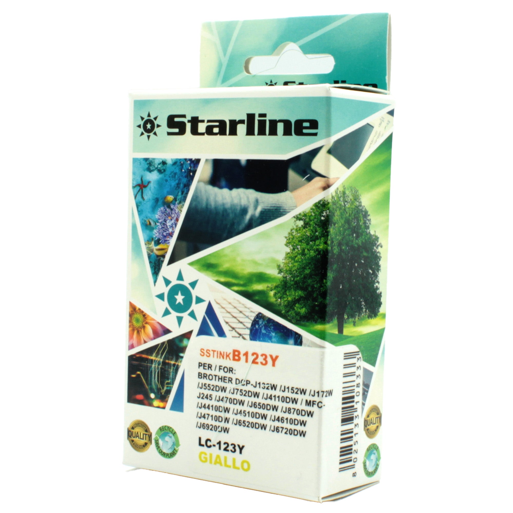 starline-cartuccia-ink-gialla-print-c-brother-lc-123y