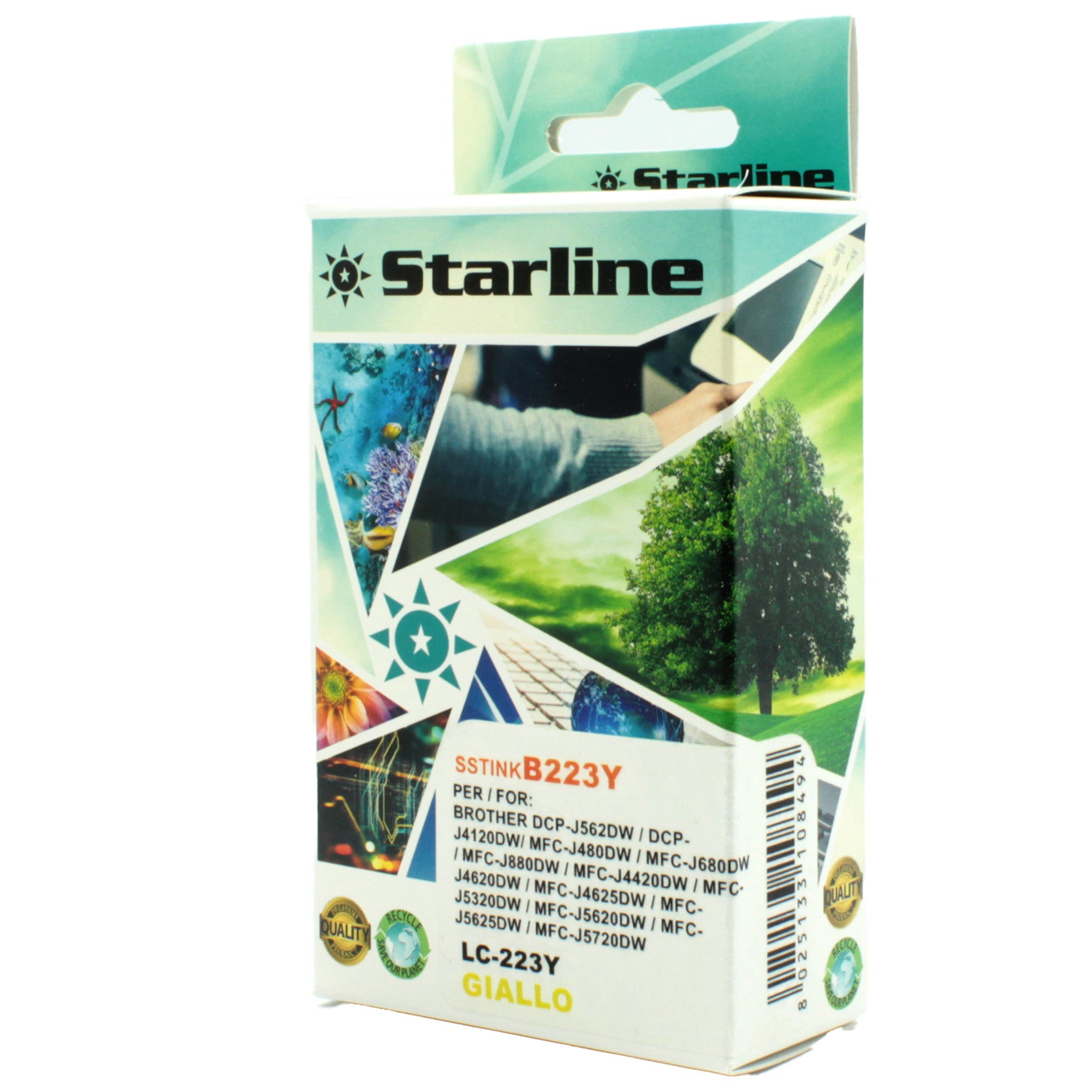starline-cartuccia-ink-giallo-print-c-brother-lc-223y