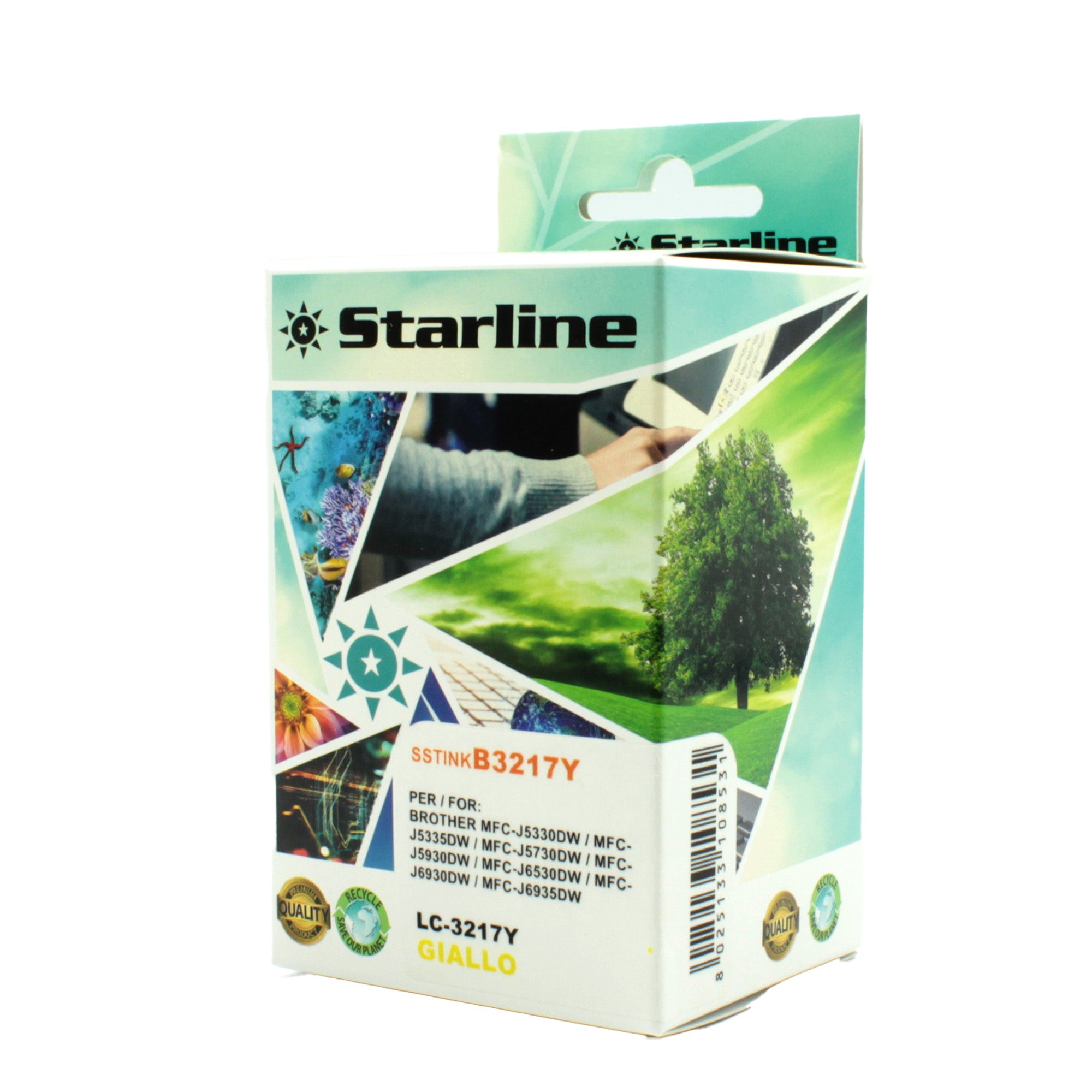 starline-cartuccia-ink-giallo-print-c-brother-lc3217y