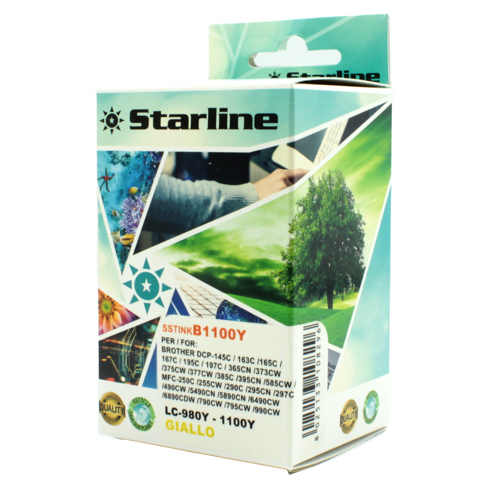 starline-cartuccia-ink-giallo-print-c-brother-lc980c-lc1100c
