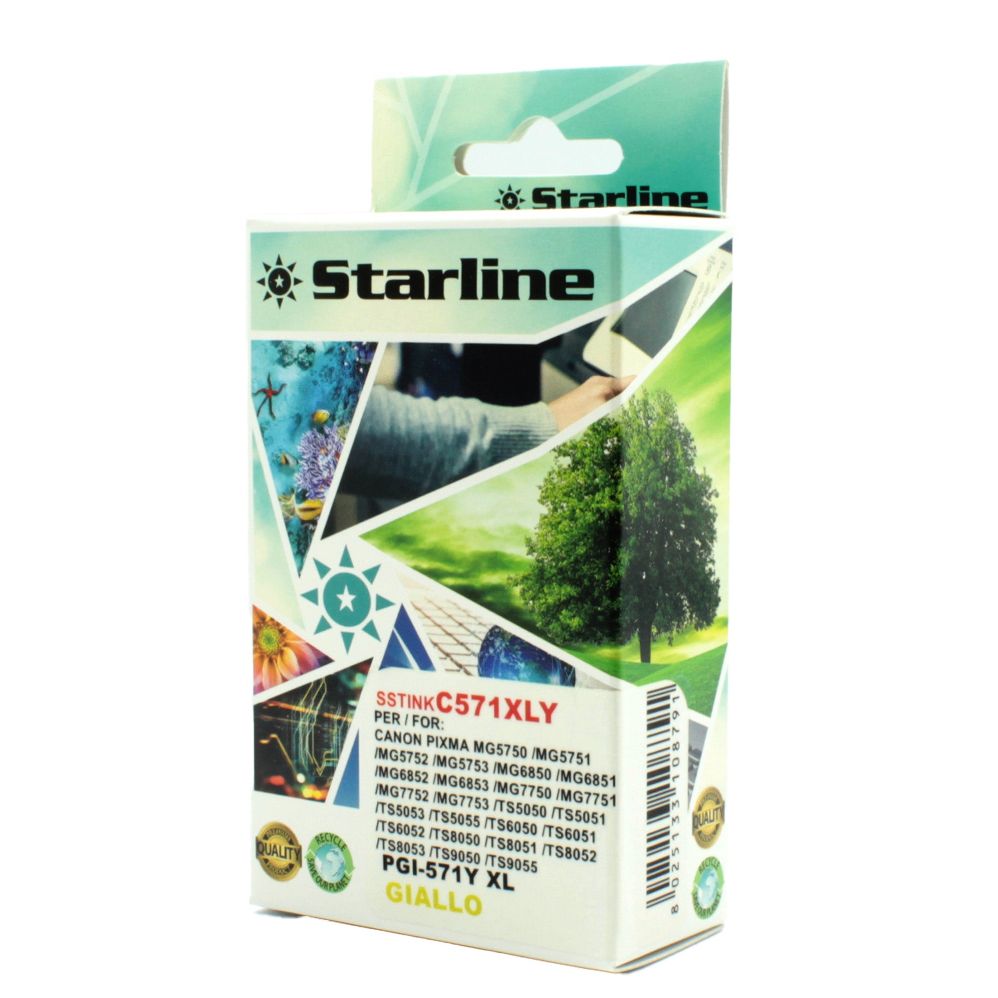 starline-cartuccia-ink-giallo-print-c-canon-cli-571y