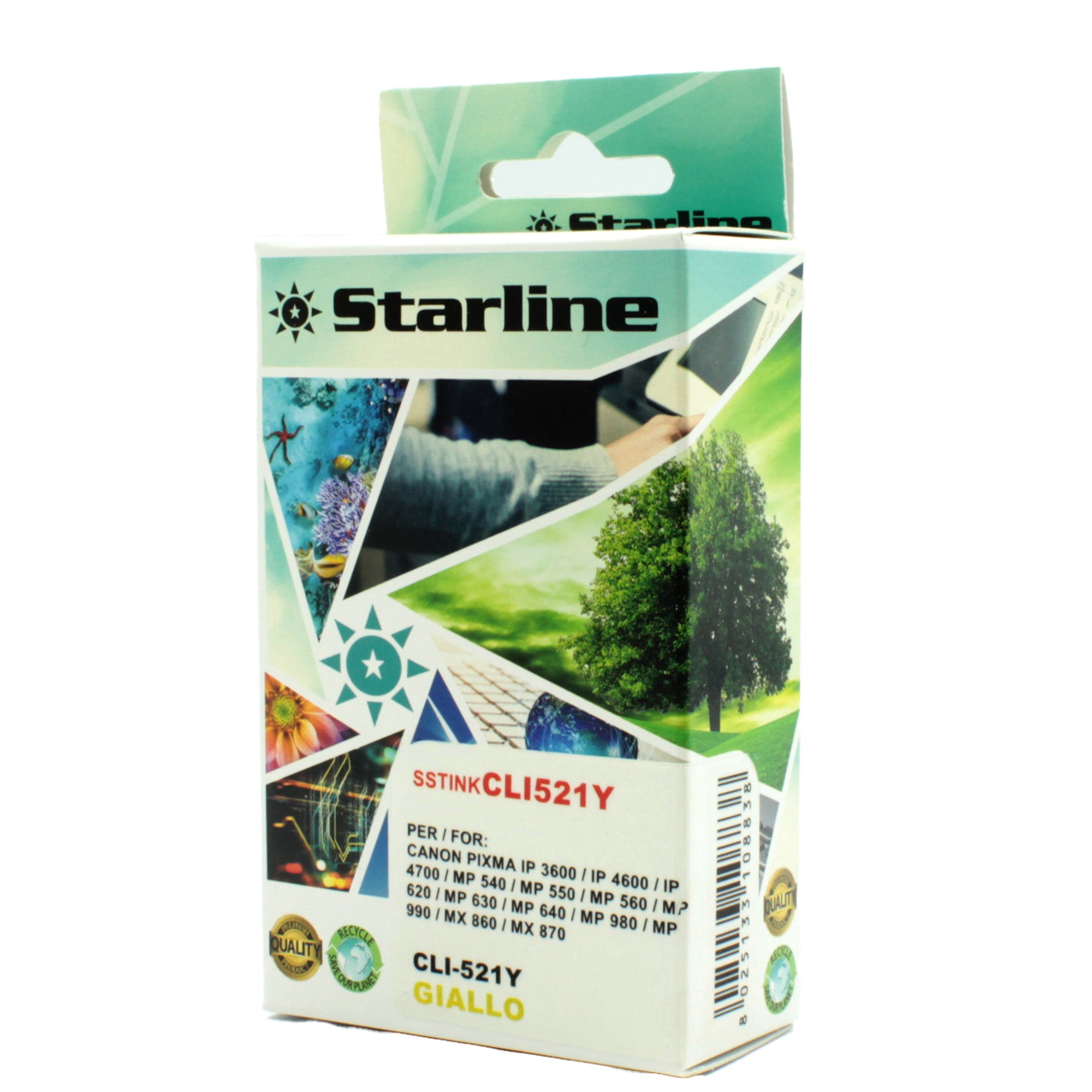 starline-cartuccia-ink-giallo-print-c-canon-cli521y