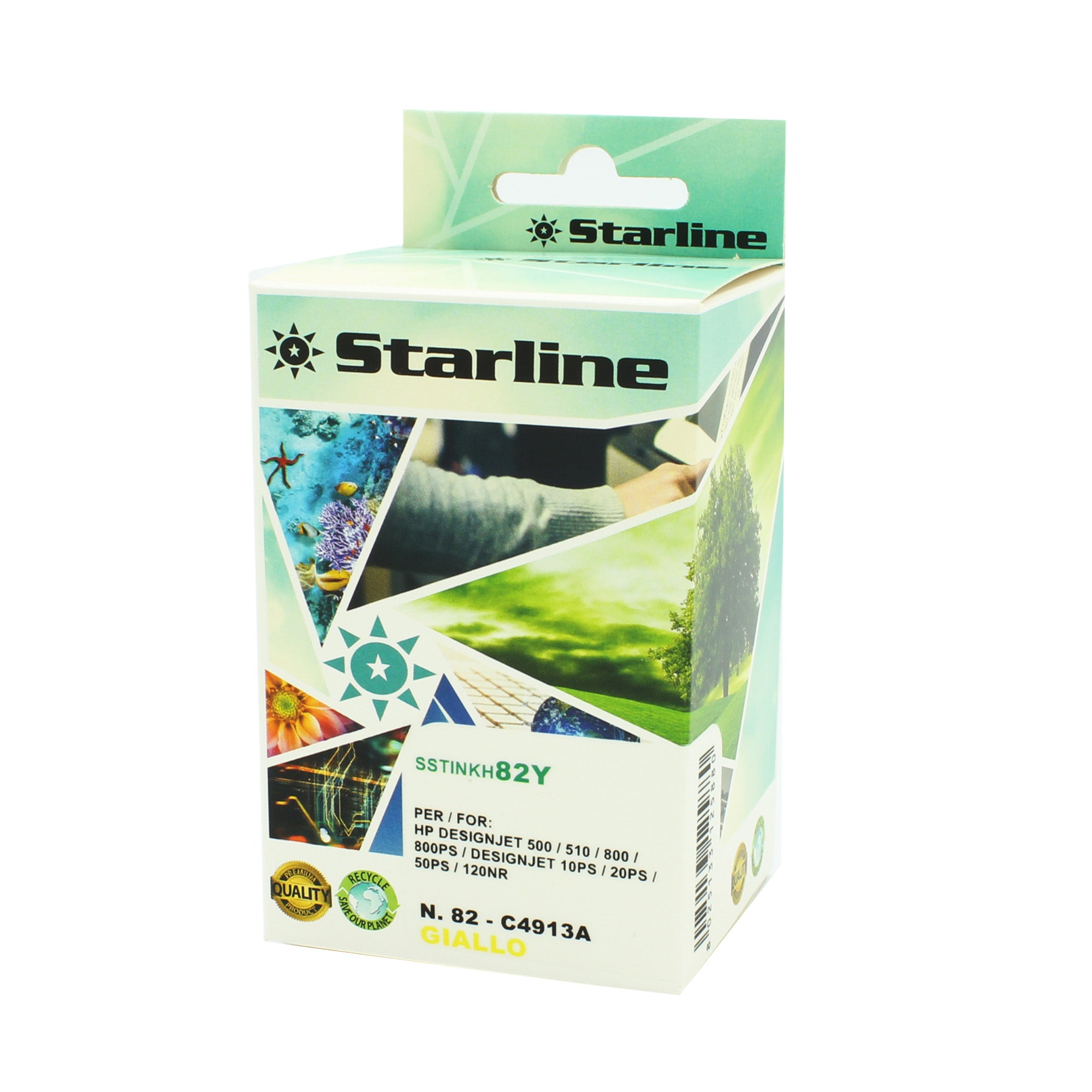 starline-cartuccia-ink-hp-n-82-giallo-69ml