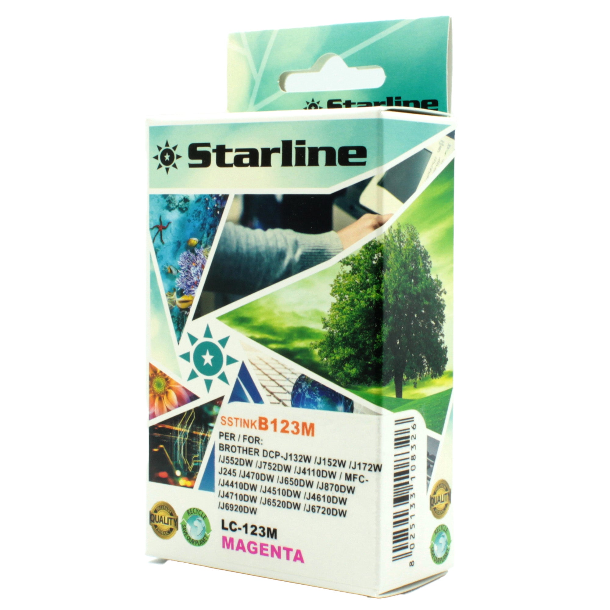 starline-cartuccia-ink-magenta-print-c-brother-lc-123m