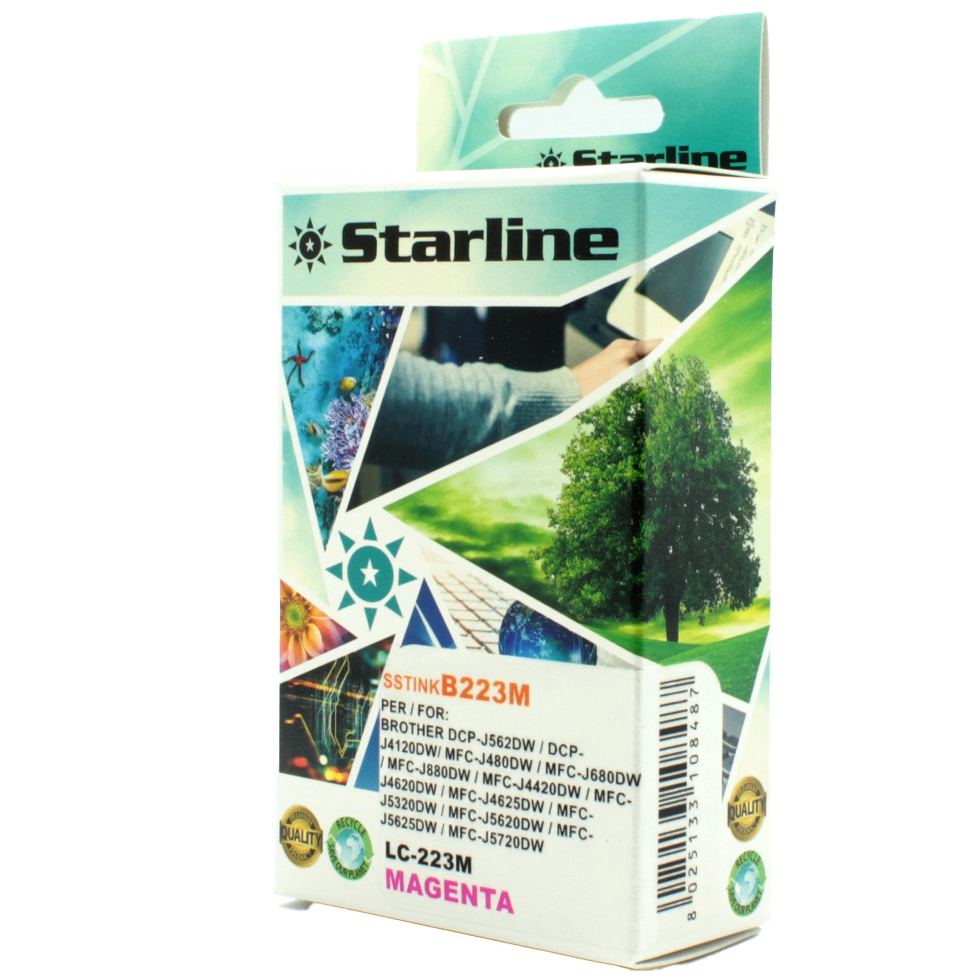 starline-cartuccia-ink-magenta-print-c-brother-lc-223m