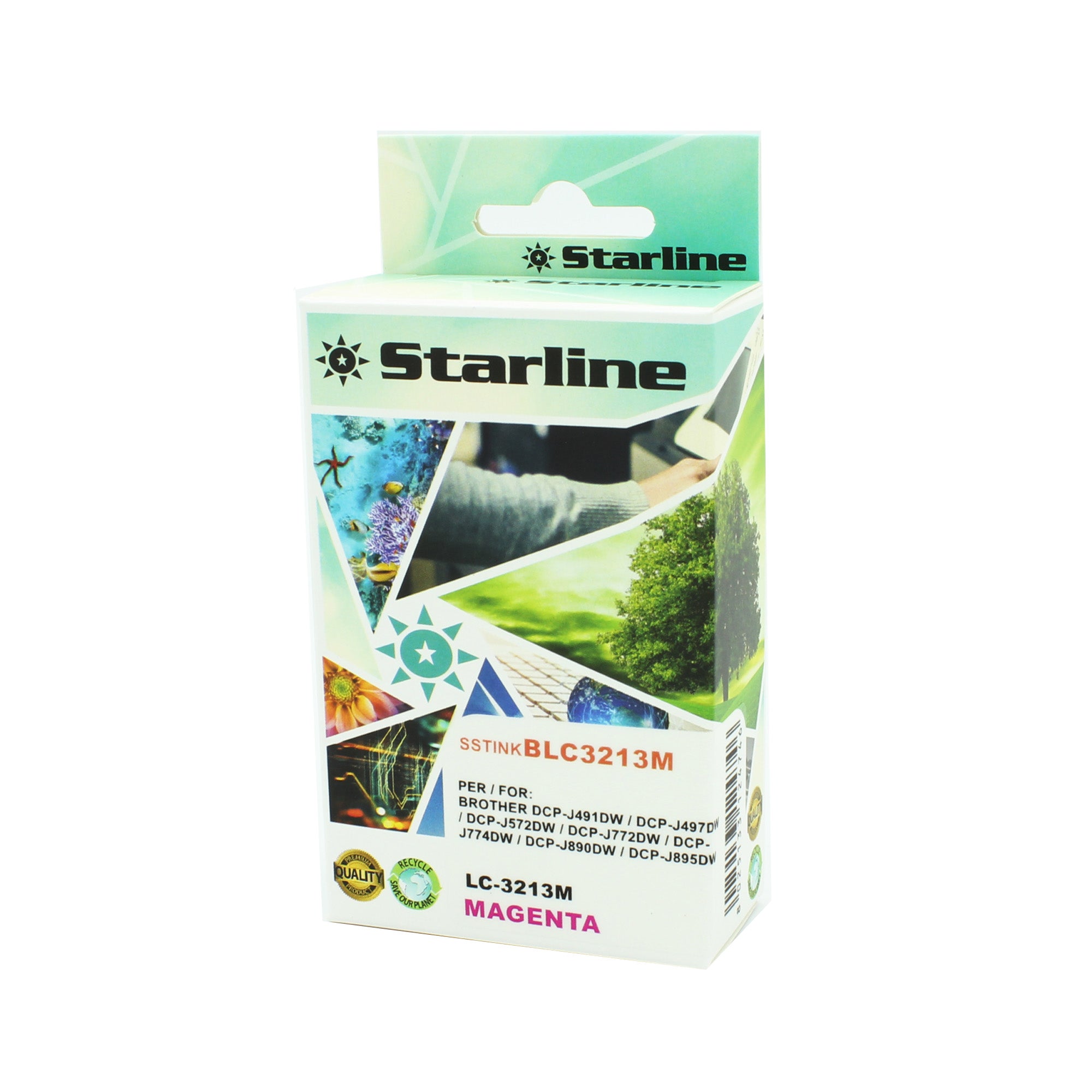starline-cartuccia-ink-magenta-print-c-brother-lc-3213m