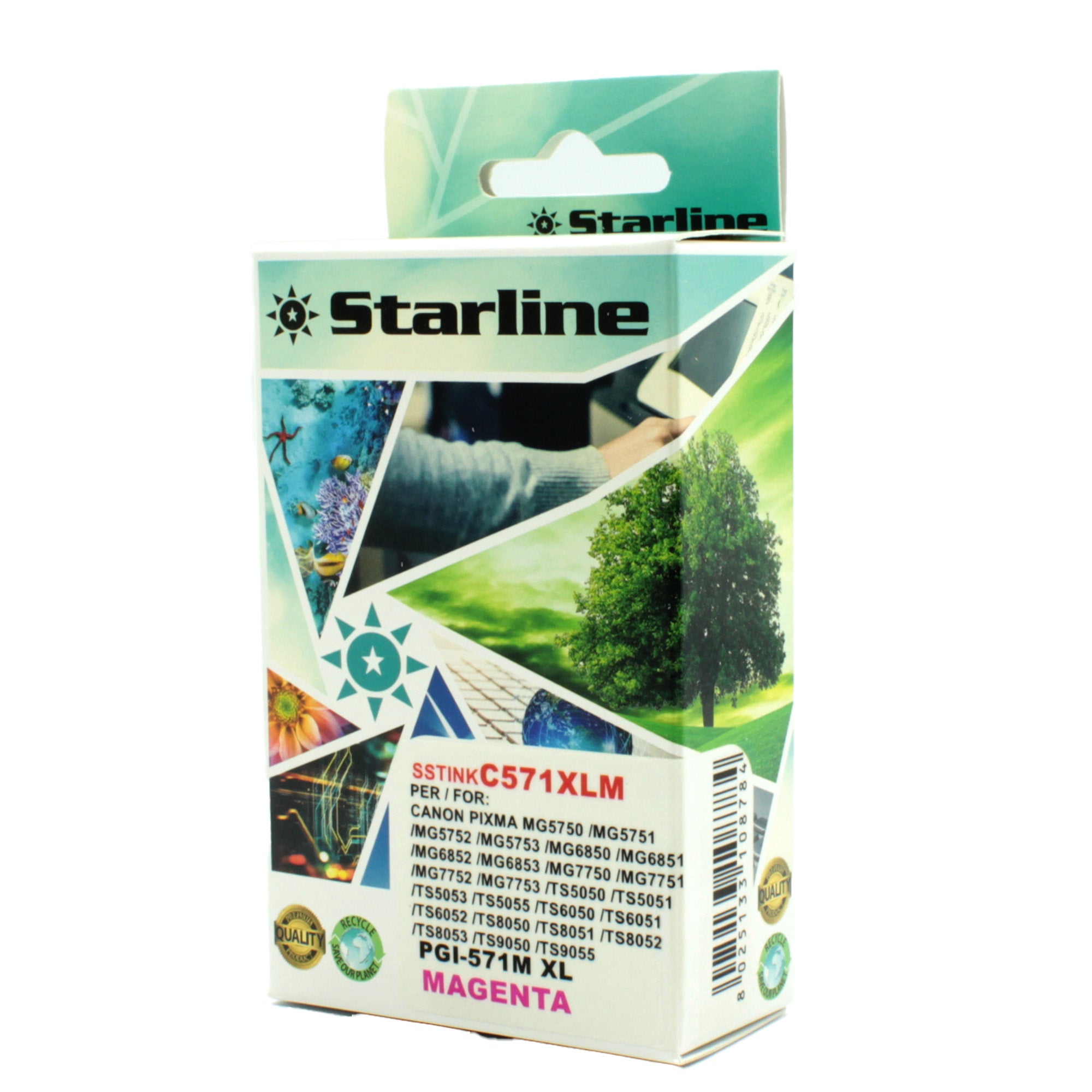 starline-cartuccia-ink-magenta-print-c-canon-cli-571m