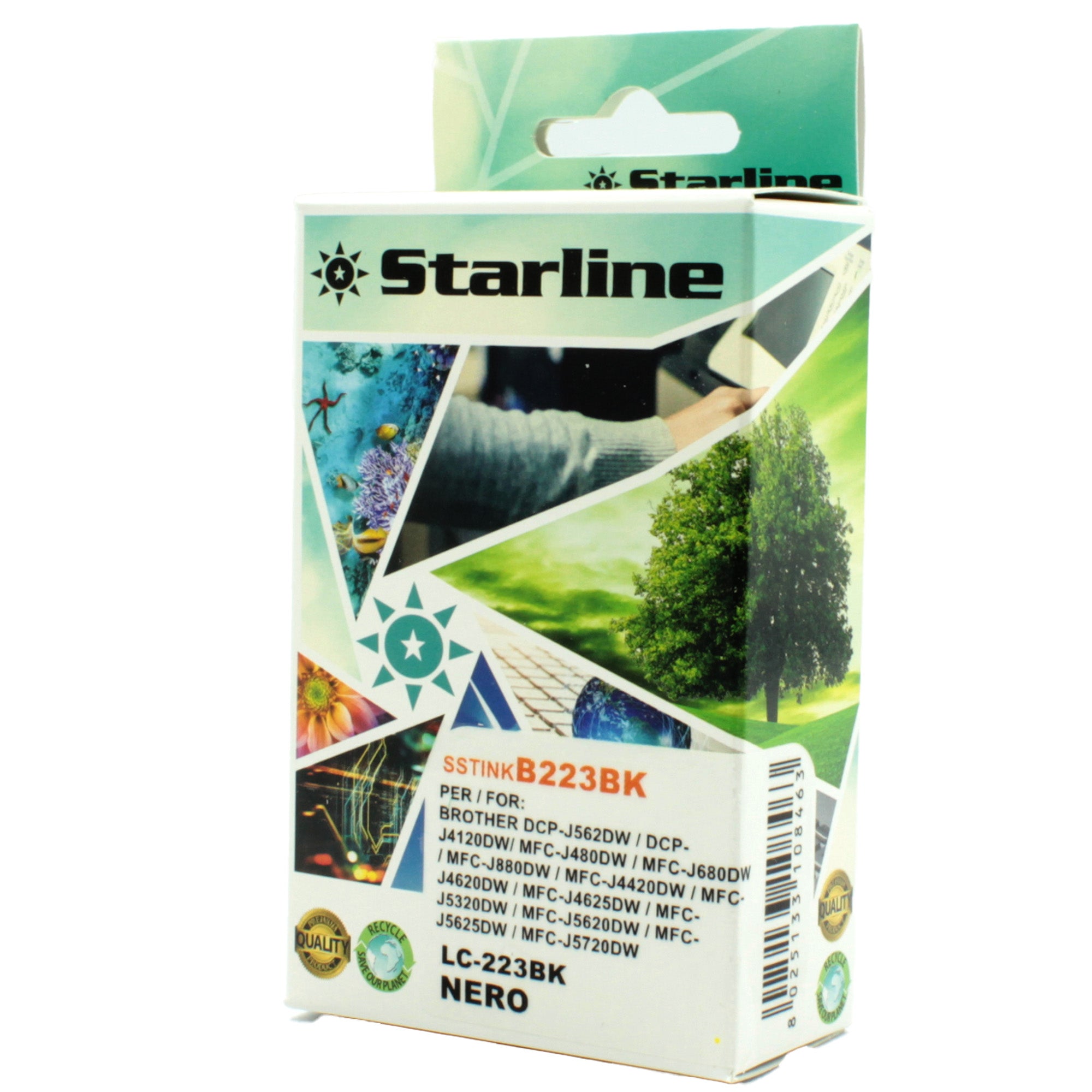 starline-cartuccia-ink-nero-print-c-brother-lc-223bk