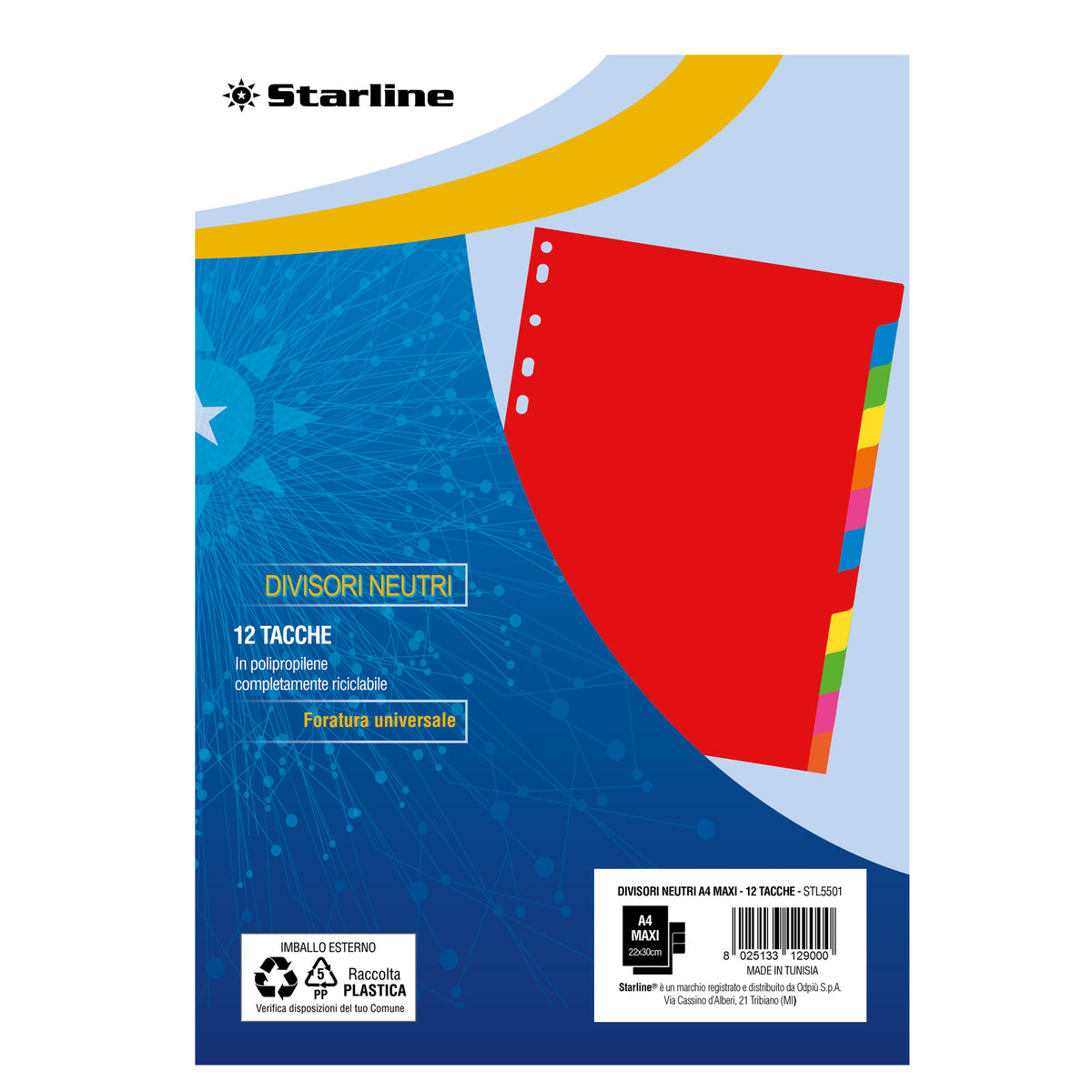 starline-divisori-neutri-pp-12-tacche-f-to-a4-maxi-22x30cm