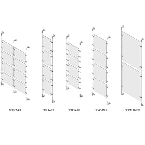 tecnostyl-sist-cavetto-4-pannelli-porta-avvisi-a4-acril-27x4-5x400-cm-tasselli-fissaggio-parete-silver-sc41a4v