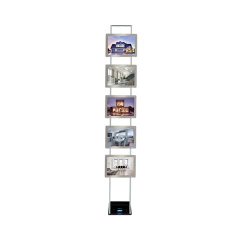 tecnostyl-struttura-autoportante-kit-ledmag-trasformatore-5-cornici-specchiate-a4-fkit5xa4h
