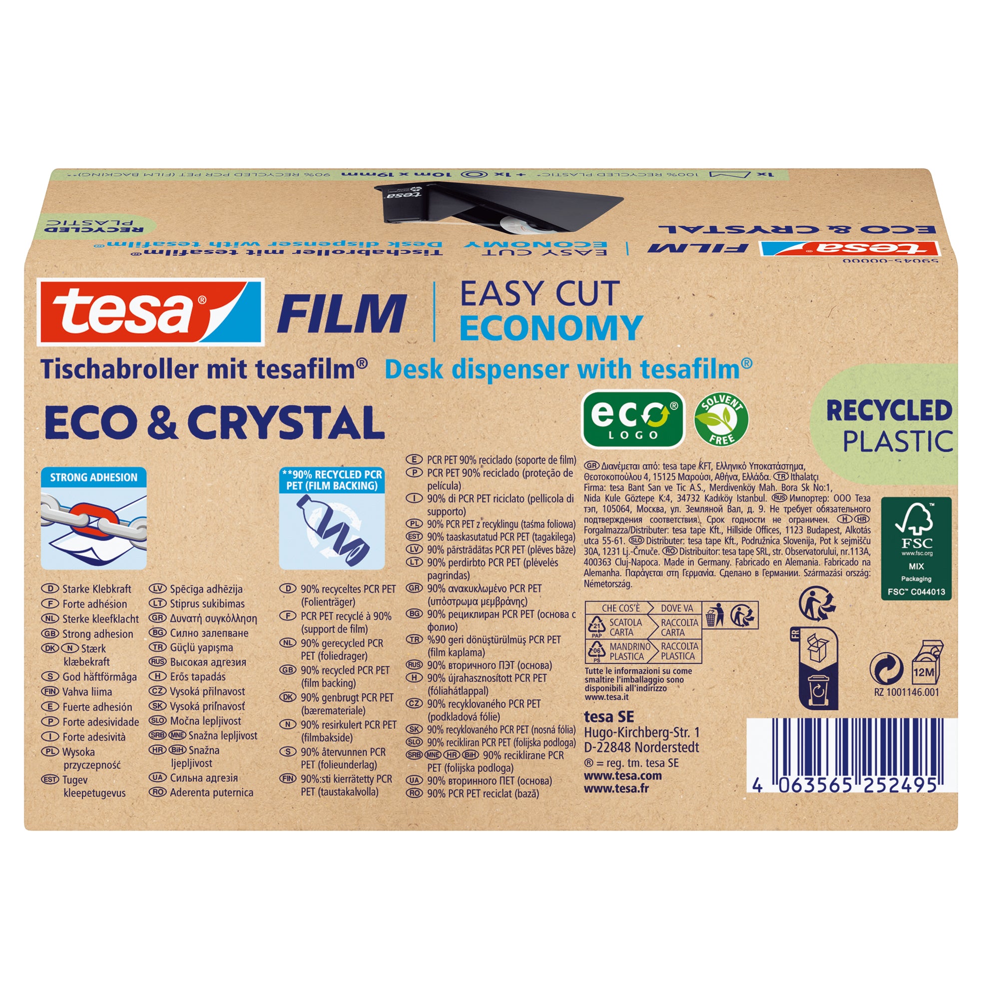 tesa-dispenser-easy-cut-ecocrystal-1rt19mm-x-10m-film