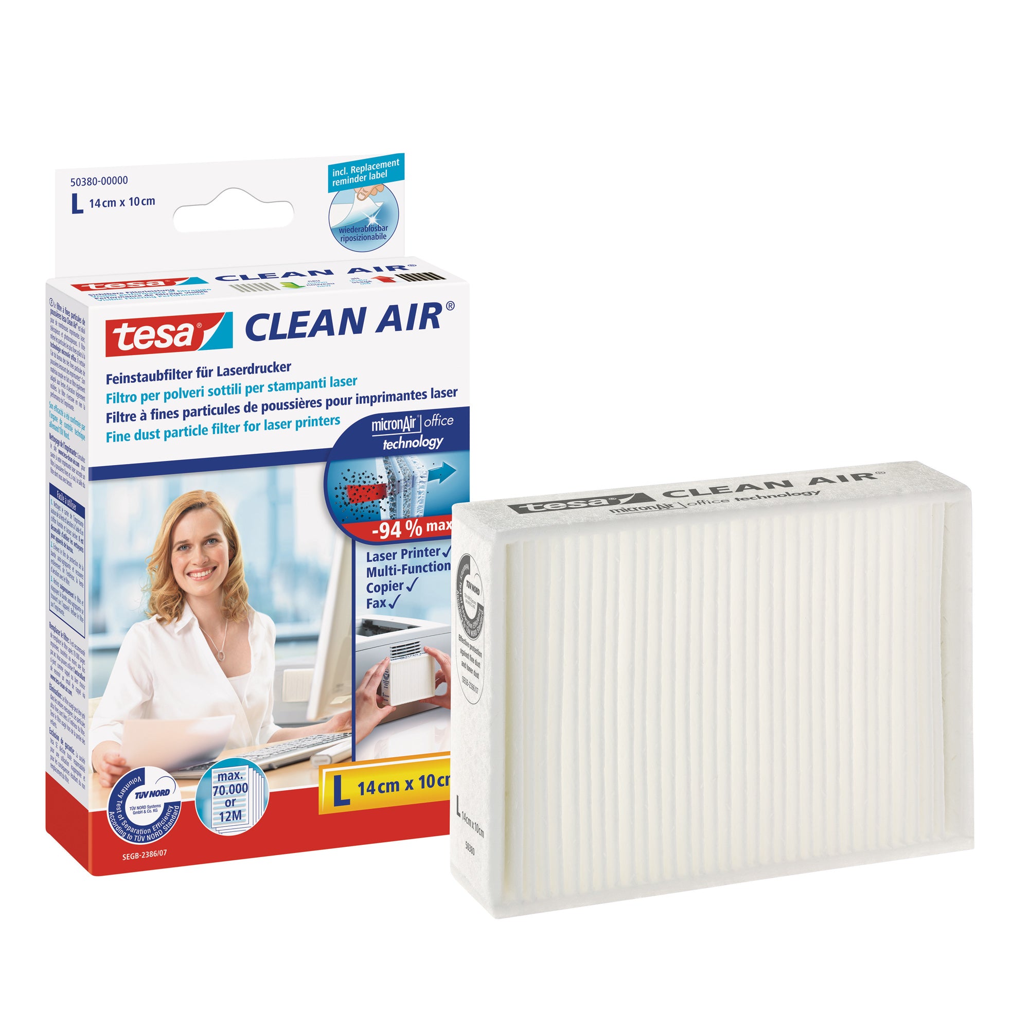 tesa-filtro-clean-air-l-stampanti-fax-14x10cm-