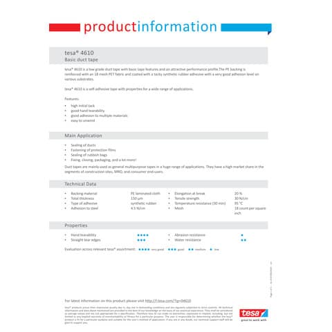 tesa-nastri-adesivi-tela-basic-duct-tape-mu84-grigio-50-mm-x-25-m-04610-00001-00