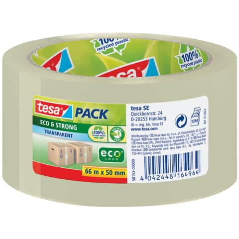 tesa-nastro-adesivo-spedizione-pack-ecostrong-50-mm-x-66-m-trasparente-58153-00000-00