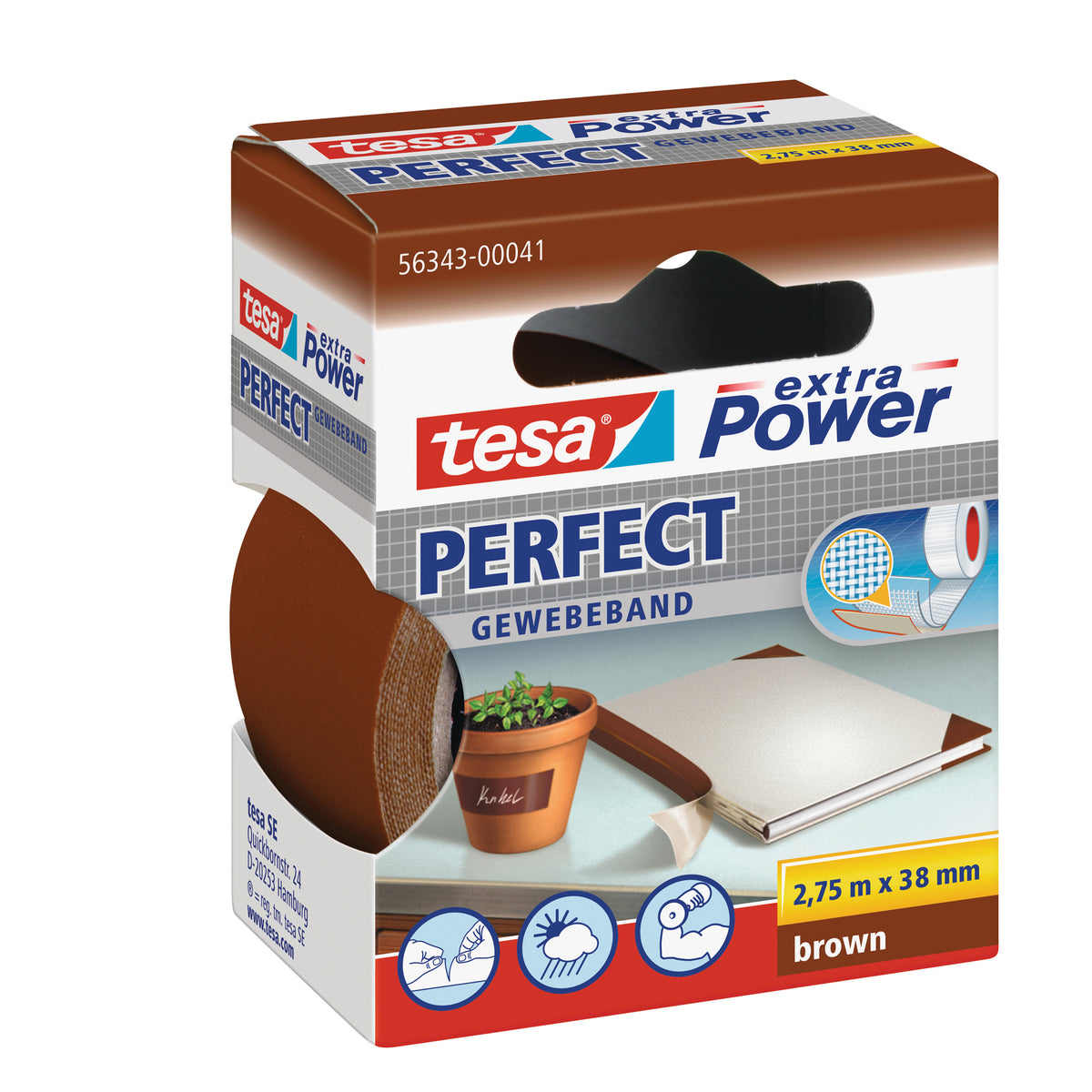 tesa-nastro-adesivo-telato-38mmx2-7mt-marrone-56343-xp-perfect