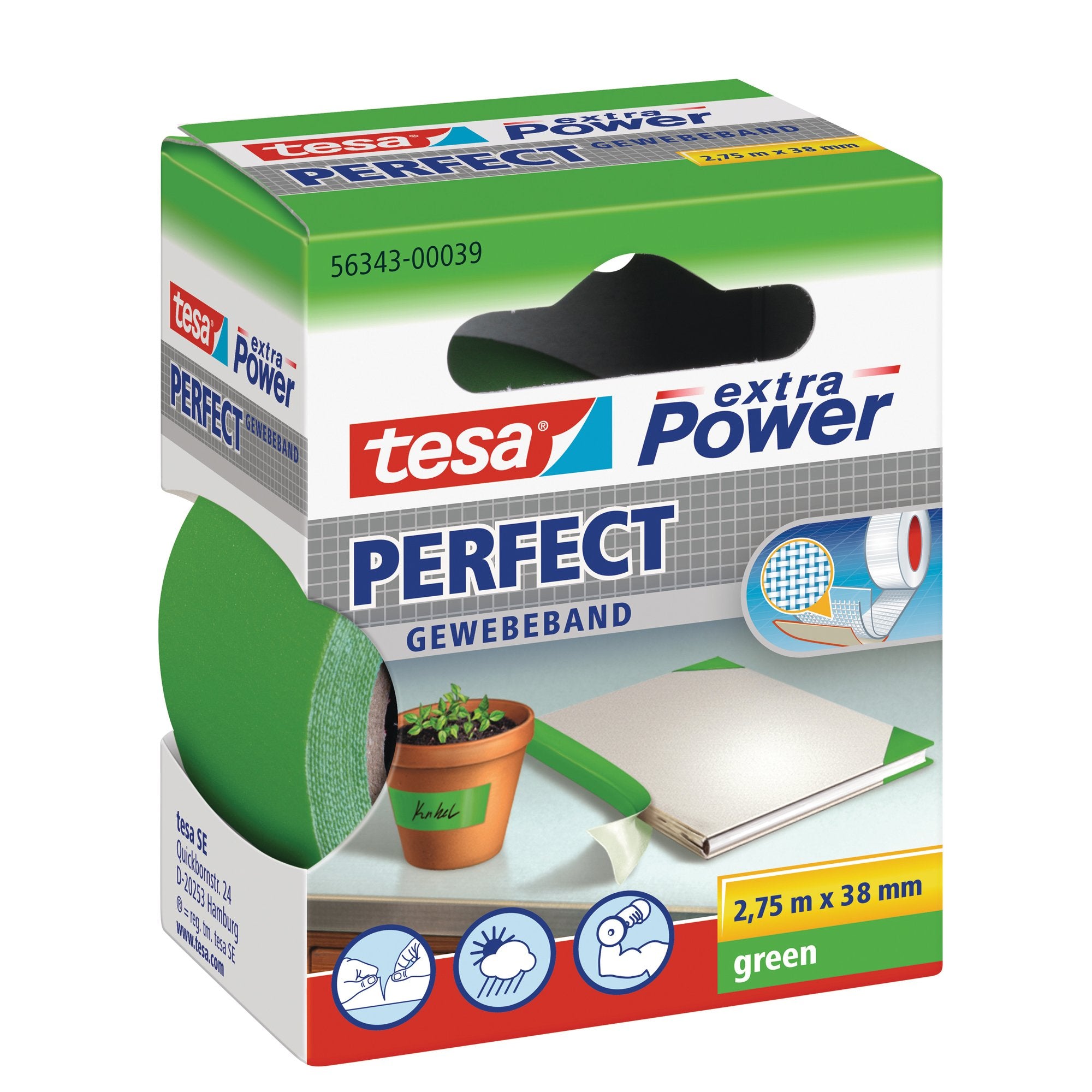 tesa-nastro-adesivo-telato-38mmx2-7mt-verde-56343-xp-perfect