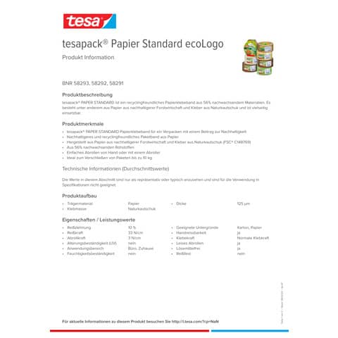 tesa-nastro-imballaggio-pack-paper-standard-ecologo-marrone-50-mm-x-50-m-58291-00000-00