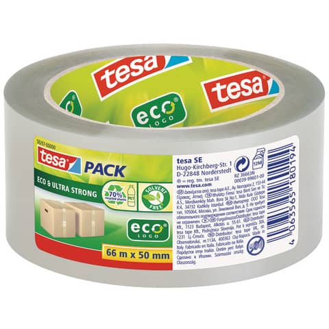 tesa-nastro-imballaggio-pck-eco-ultra-strong-pet-trasparente-50-mm-x-66-m-bnr-58297