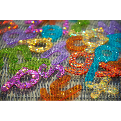 tickit-set-26-lettere-dellalfabeto-commotion-acrilico-trasparente-colori-dellarcobaleno-glitterate-72433