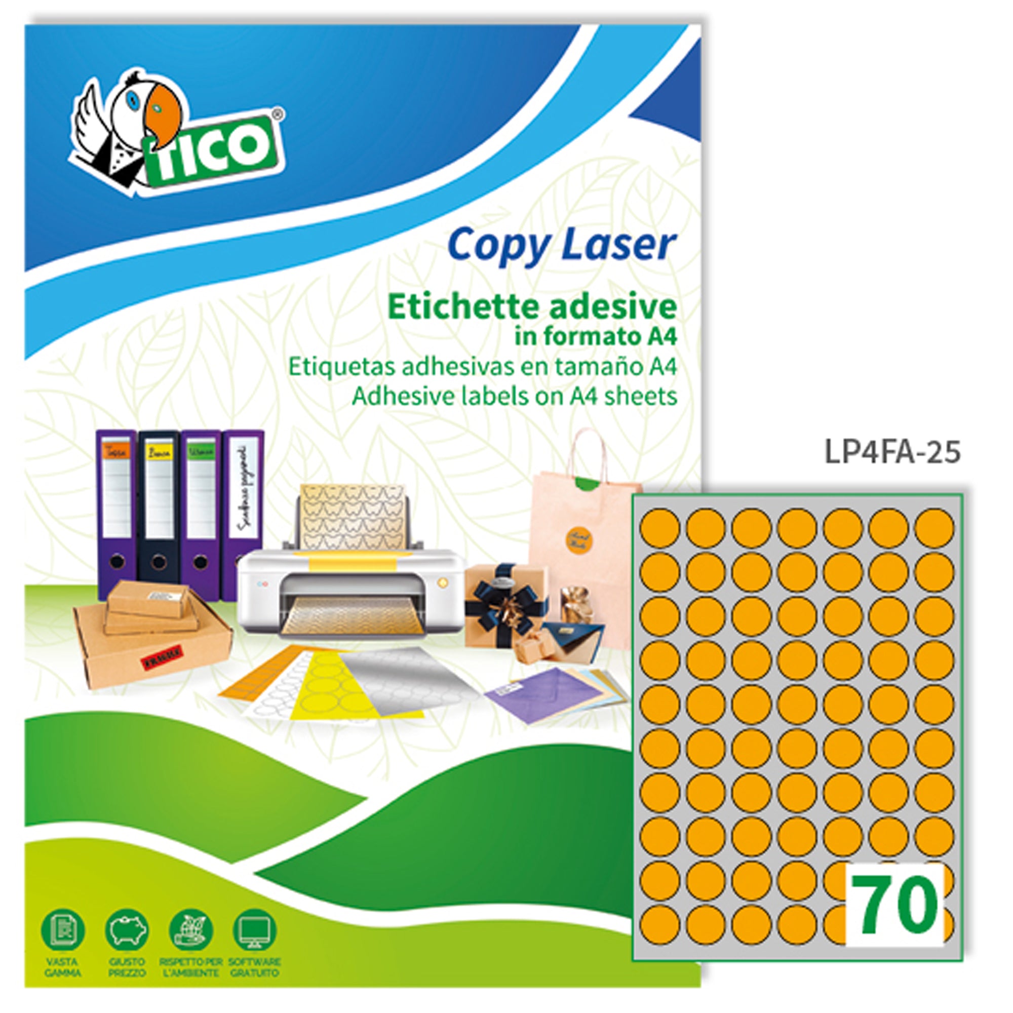 tico-etichetta-adesiva-arancio-fluo-70fg-a4-tonda-d25mm-70et-fg