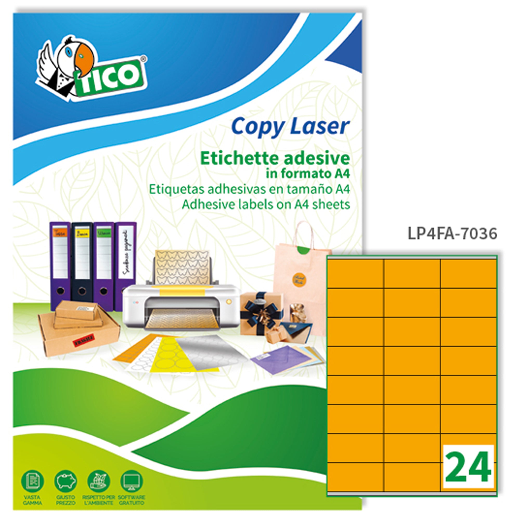 tico-etichetta-adesiva-lp4f-arancio-fluo-70fg-a4-70x36mm-24et-fg