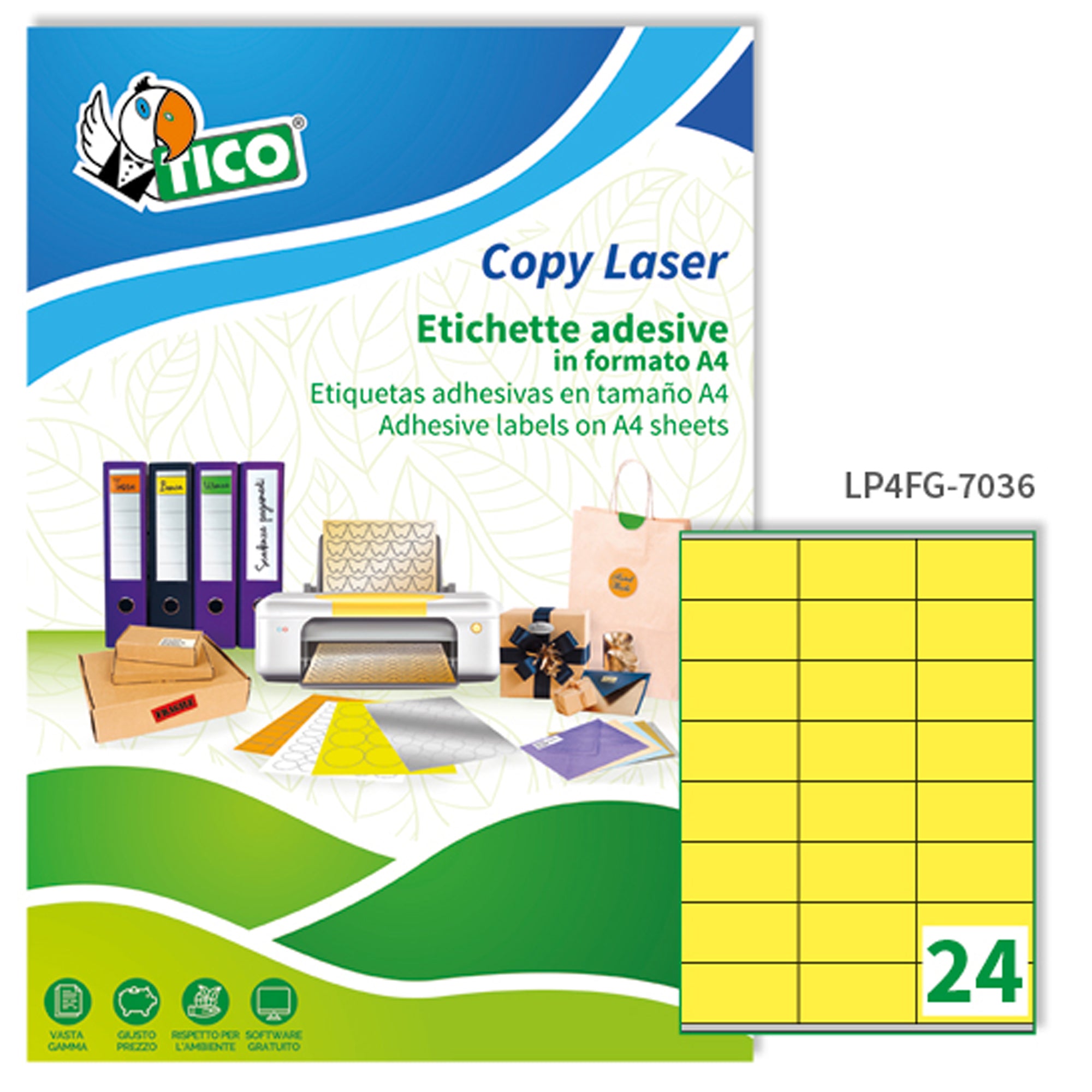 tico-etichetta-adesiva-lp4f-giallo-fluo-70fg-a4-70x36mm-24et-fg
