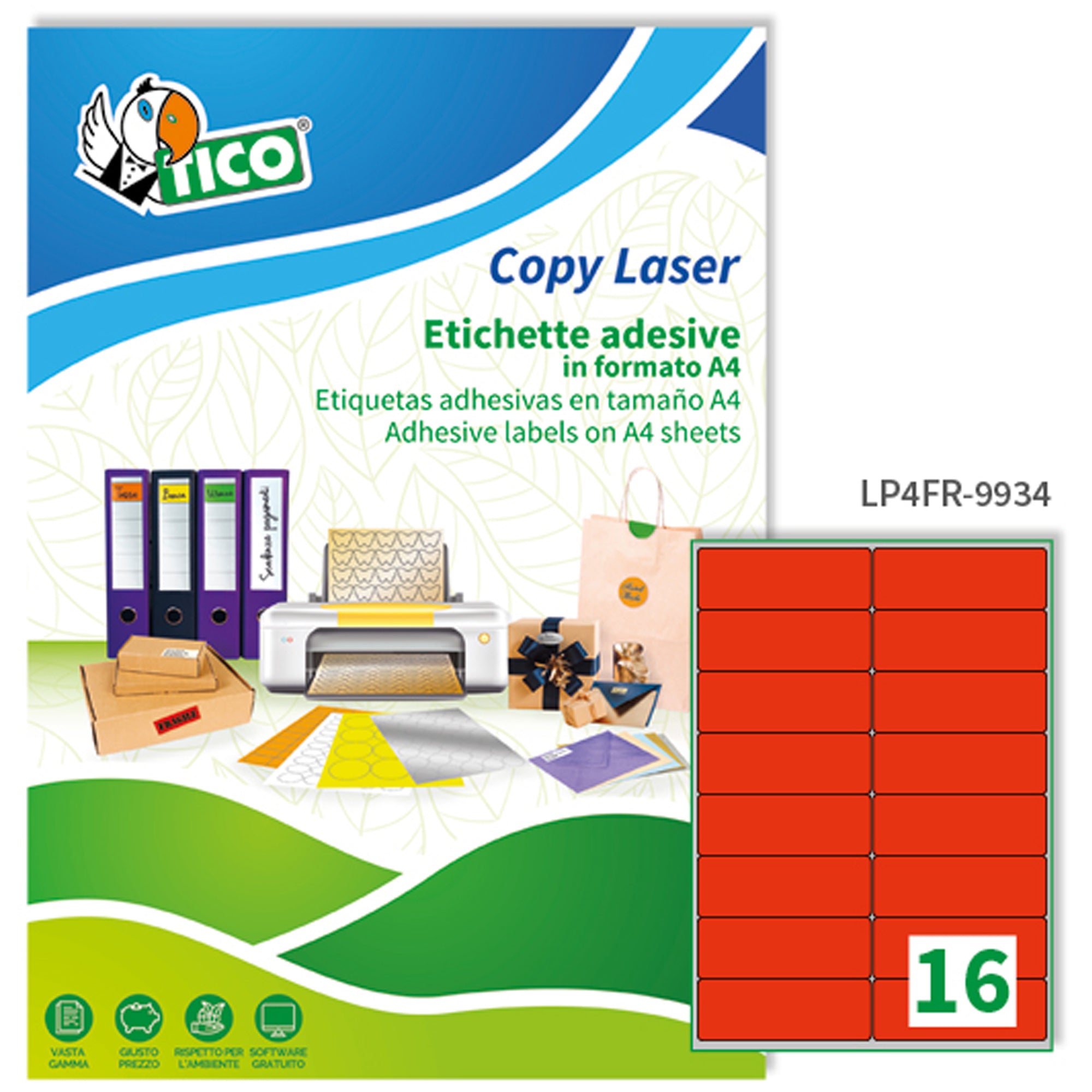 tico-etichetta-adesiva-lp4f-rosso-fluo-70fg-a4-99-1x34mm-16et-fg