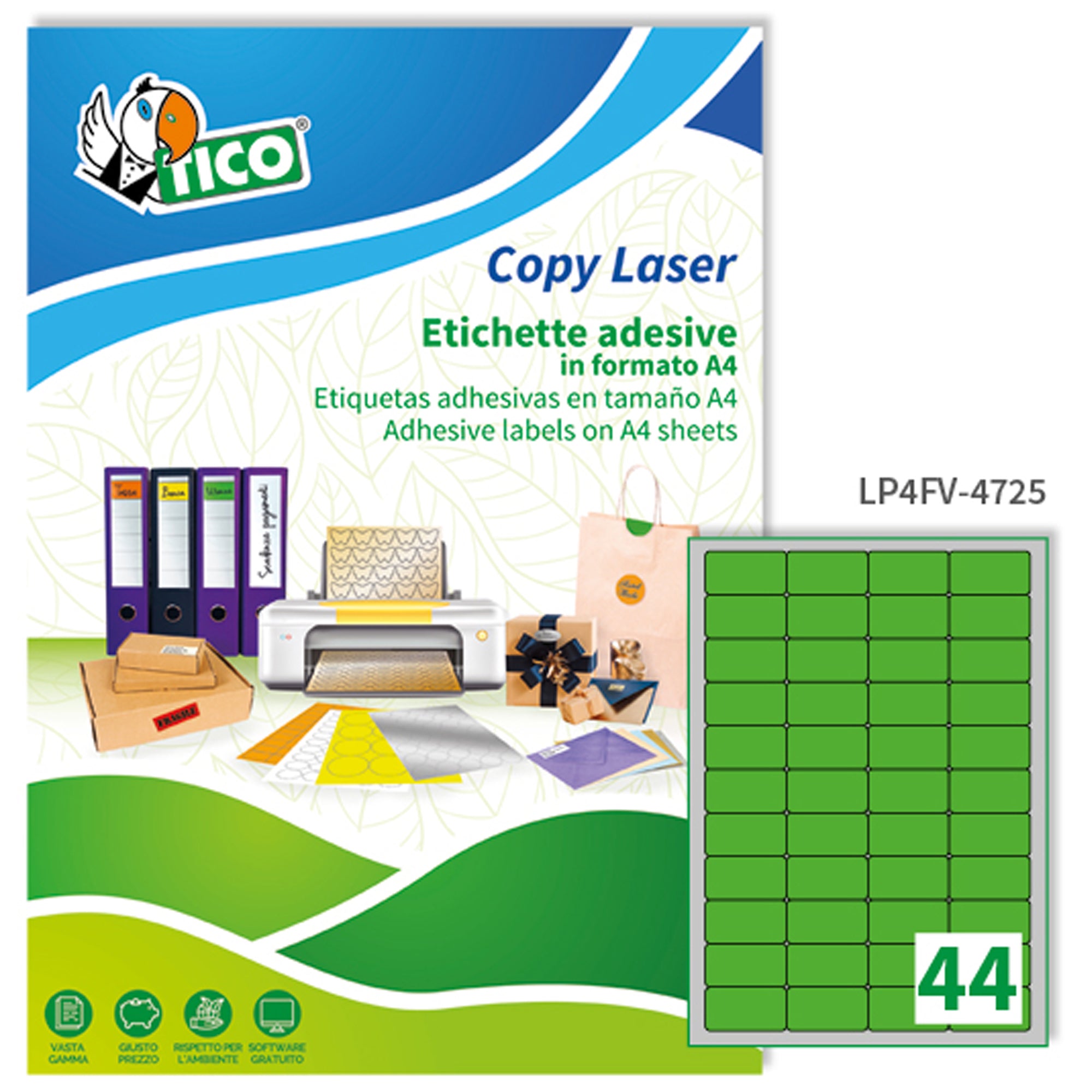 tico-etichetta-adesiva-lp4f-verde-fluo-70fg-a4-47-5x25-5mm-44et-fg
