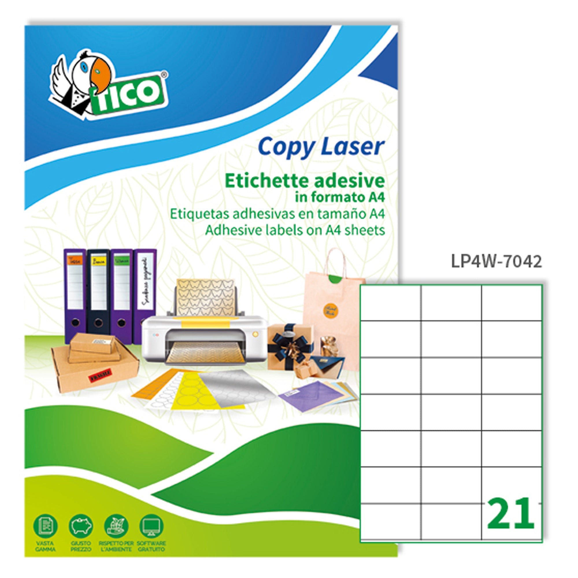tico-etichetta-adesiva-lp4w-bianca-100fg-a4-70x42-3mm-21et-fg-laser