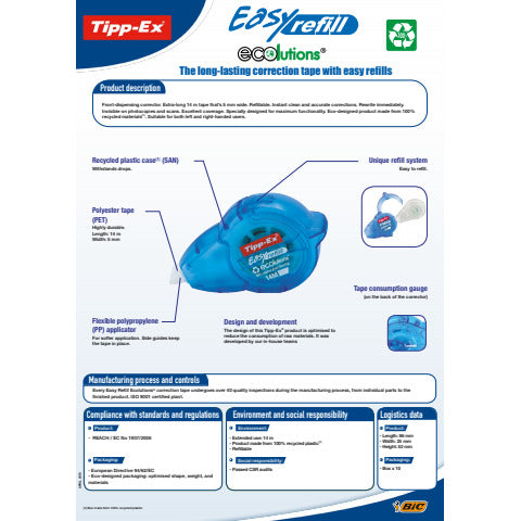 tipp-ex-correttore-nastro-easy-refill-ecolutions-5-mm-x-14-m-8794242