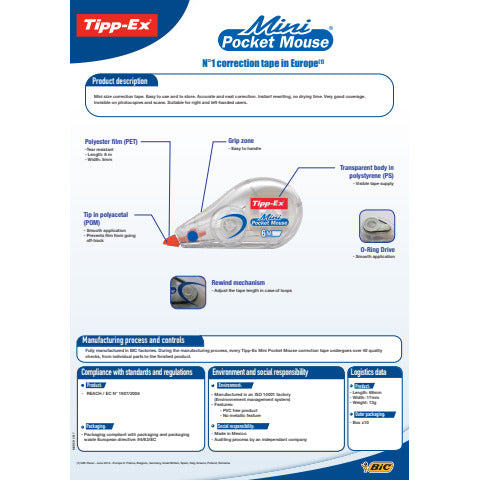 tipp-ex-correttore-nastro-mini-pocket-mouse-5-mm-x-6-m-assortiti-932564