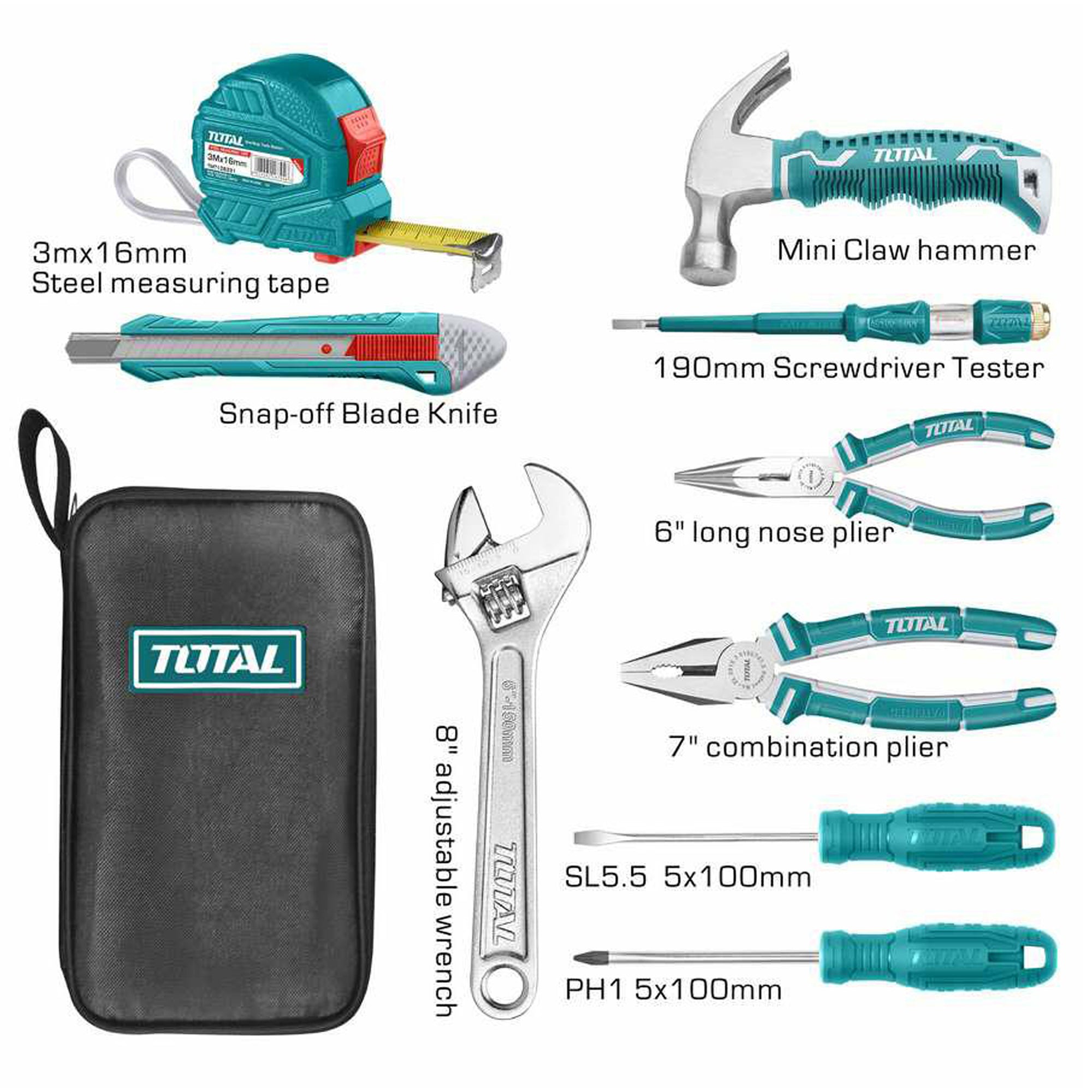 total-set-9-accessori-cacciaviti-pinze-professionali