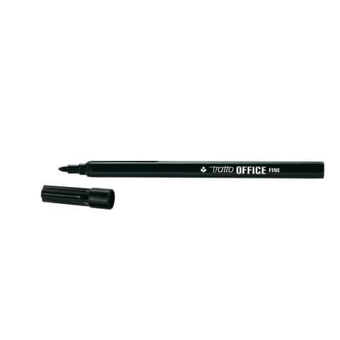 tratto-marcatori-punta-fibra-office-punta-conica-0-7-mm-nero-conf-12-pezzi-730503