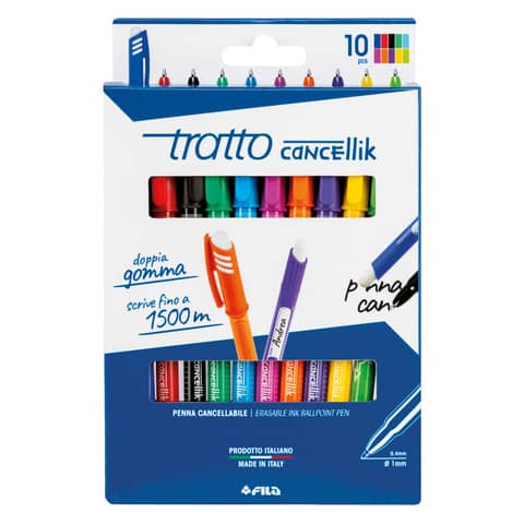 tratto-penna-sfera-cancellabile-cancellik-1-mm-10-colori-assortiti-f834700