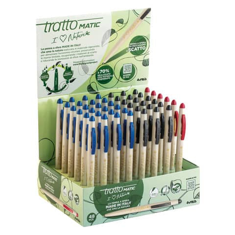 tratto-penna-sfera-scatto-matic-nature-conf-12-blu-f824411
