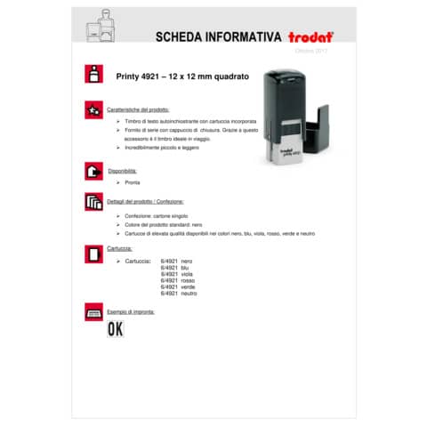 trodat-timbro-testo-autoinchiostrante-max-3-righe-printy-4921-nero-12x12-mm-65712