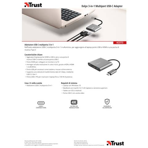 trust-adattatore-usb-c-dalyx-3-multiporta-3-in-1-hdmi-usb-a-usb-c-alluminio-23772