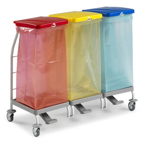 tts-carrello-raccolta-rifiuti-metallo-verniciato-rilsan-dust-4165-pedali-48x110x95-cm-3-x-70-l-00004165