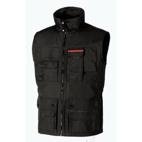 u-power-gilet-multitasche-lavoro-first-nero-carbone-taglia-l-sy004bc-first-l