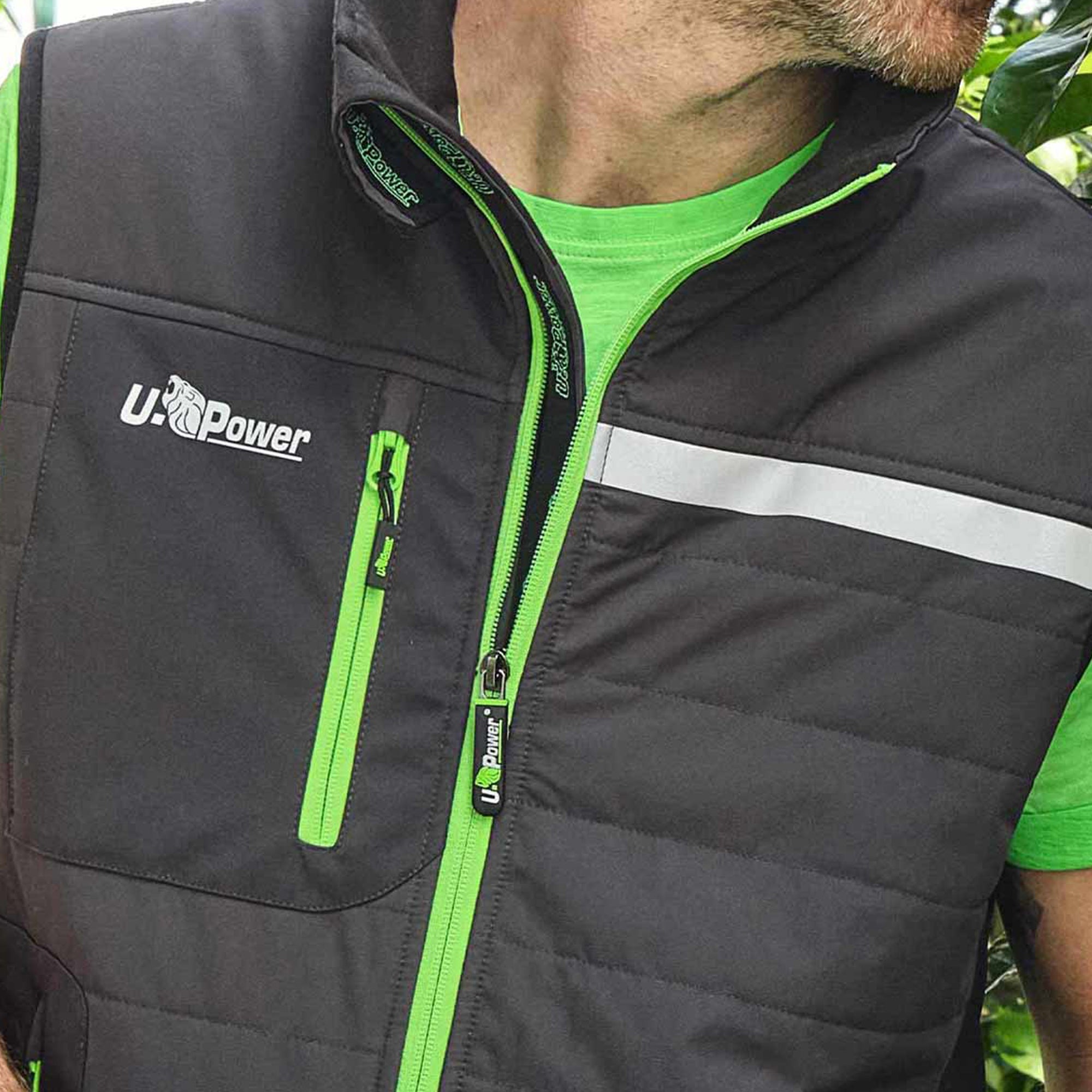 u-power-gilet-wall-taglia-l-grigio-verde