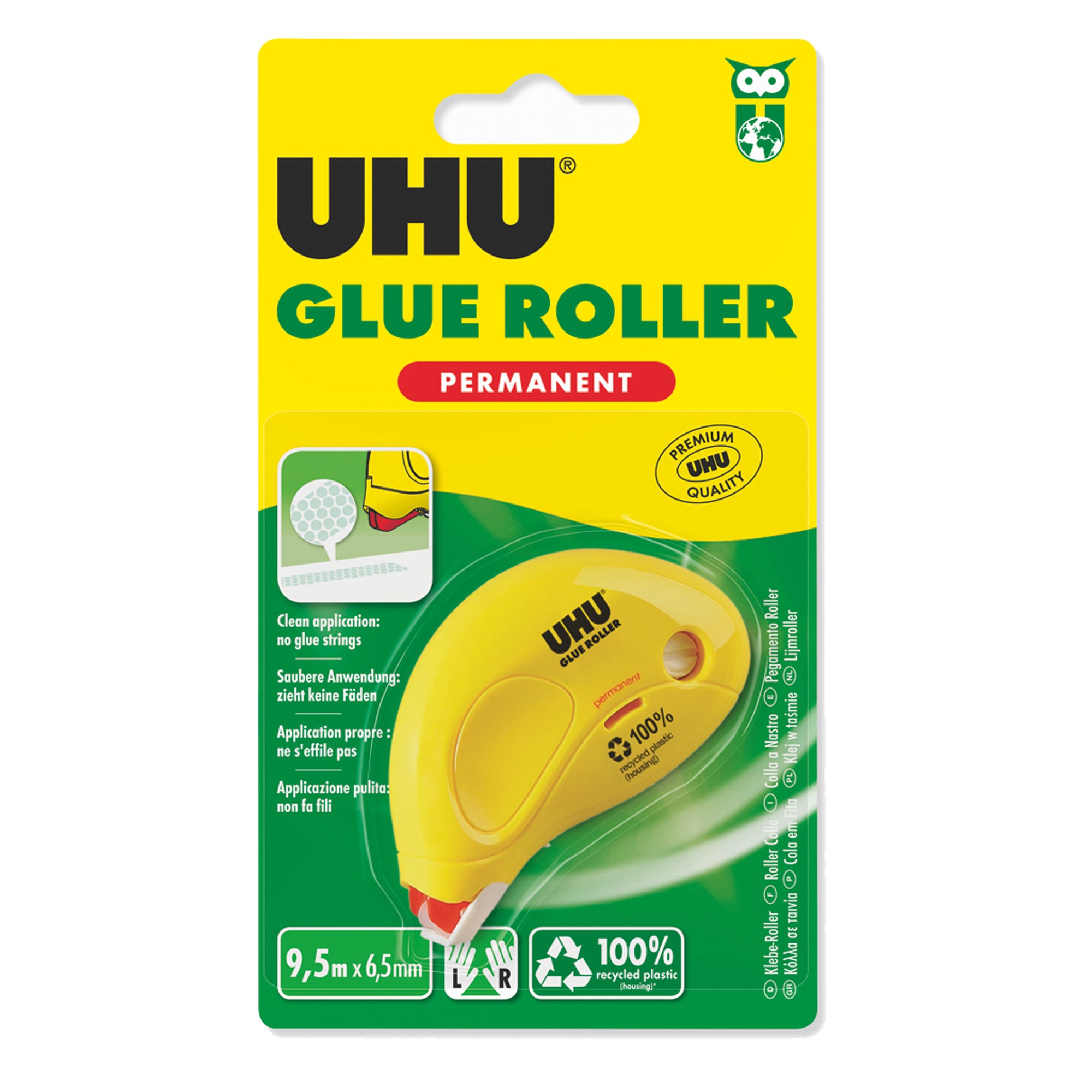 uhu-colla-nastro-dryclean-roller-6-5mmx8-5mt-permanente-blister