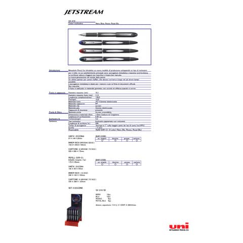 uni-jetstream-penna-roller-cappuccio-jetstream-1-mm-nero-m-sx210-n