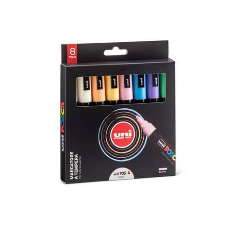 uni-mitsubishi-marcatore-tempera-inchiostro-pigmentato-uni-posca-1-8-2-5-mm-colori-assortiti-pastello-cf-8-pz-m-pc5mp-8p