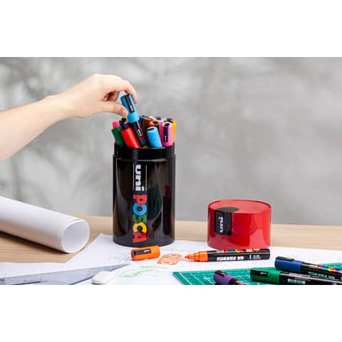 uni-posca-gift-box-marcatore-tempera-punta-media-colori-assortiti-tappo-barattolo-rosso-m-84008547