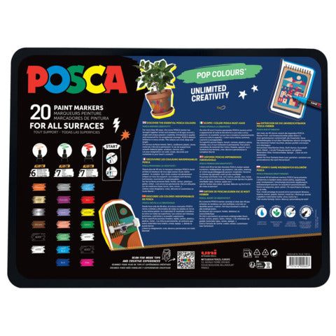 uni-posca-valigetta-metallo-posca-pop-colours-20-marcatori-tempera-colori-assortiti-m-pop-20p